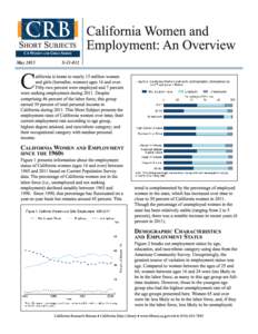 California Women and Employment: An Overview