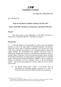 立法會 Legislative Council LC Paper No. CB[removed]Ref : CB1/BC/5/12