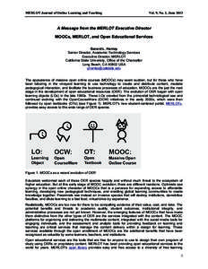 E-learning / Massive open online course / Open textbook / Student-centred learning / Open education / Education / Open content / Open educational resources