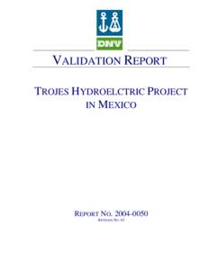 Trojes Final Validation Report_2006-09-21_MLEH