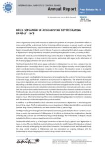 Drug control law / United Nations / Opium / International Narcotics Control Board / Single Convention on Narcotic Drugs / Drug prohibition law / Narcotic / Protocol Amending the Single Convention on Narcotic Drugs / Jonathan Lucas / Law / Medicinal plants / Drug policy