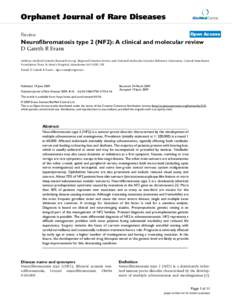 Orphanet Journal of Rare Diseases  BioMed Central Open Access