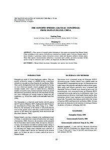 THE RAFFLES BULLETIN OF ZOOLOGY 2008 THE RAFFLES BULLETIN OF ZOOLOGY[removed]): 55–66 Date of Publication: 29 Feb.2008