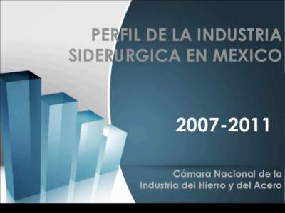 PERFIL DE LA INDUSTRIA SIDERURGICA EN MEXICOCámara Nacional de la Industria del Hierro y del Acero