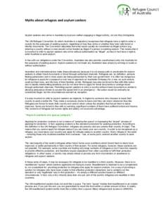 Immigration to Australia / Immigration / Demography / Population / Refugee / Temporary protection visa / Convention Relating to the Status of Refugees / Russian Federation Law on Refugees / United Nations High Commissioner for Refugees Representation in Cyprus / Human migration / Forced migration / Right of asylum