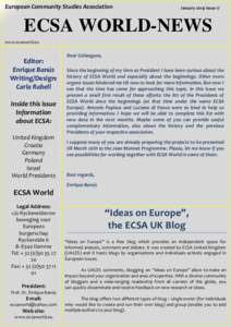 European Community Studies Association  January[removed]Issue 17 ECSA WORLD-NEWS www.ecsaworld.eu