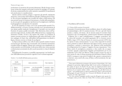 Trattato del segno visivo  produzione e la struttura dei percetti elementari. Rende dunque conto, ancor prima che vengano convocate le nozioni di analogia e di mimesi, di alcune caratteristiche dei codici semiotici susce