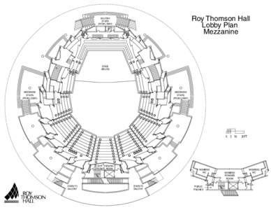 Roy Thomson Hall Lobby Plan Mezzanine BALCONY STAIRS