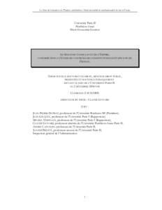 Le Sénat du Consulat et de l’Empire, contribution à l’étude du contrôle de constitutionnalité des lois en France.  Université Paris II Panthéon-Assas Droit-Economie-Gestion