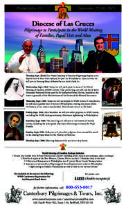 Philadelphia, PA  September 22-28, 2015 Diocese of Las Cruces