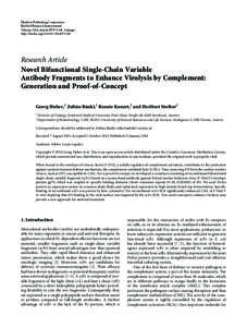 Novel Bifunctional Single-Chain Variable Antibody Fragments to Enhance Virolysis by Complement: Generation and Proof-of-Concept