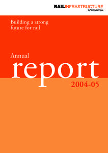 RailCorp Annual Report 1 Cover