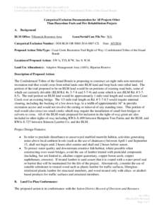 United States / United States Department of the Interior / Impact assessment / Bureau of Land Management / Wildland fire suppression / National Environmental Policy Act / Confederated Tribes / Riparian zone / Endangered Species Act / Environment of the United States / Conservation in the United States / Environment