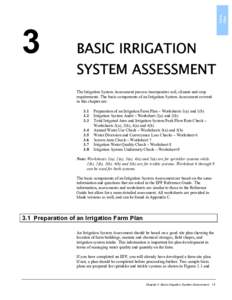 Irrigation System Assessment Guide - Basic Irrigation System Assessment