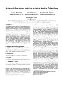 Natural language processing / Information science / Computational linguistics / Biological databases / Bioinformatics / Unified Medical Language System / Semantic similarity / Terminology extraction / Index term / Medical Subject Headings / Document retrieval / PubMed