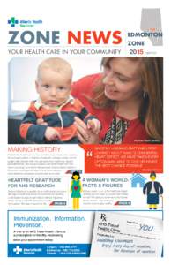 Zone NEWS  edmonton Zone  Your Health Care in Your Community
