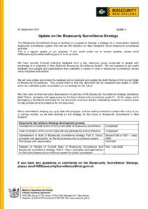 Microsoft Word[removed]Biosecurity Surveillance Strategy Stakeholder Update.doc