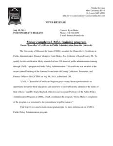 North Central Association of Colleges and Schools / University of Missouri System / Public administration / Management / Academia / Education / University of Missouri–St. Louis / Association of Public and Land-Grant Universities / American Association of State Colleges and Universities