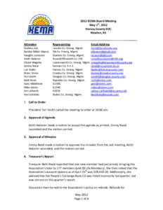 Microsoft Word - May 2012 KEMA Board Mtg Minutes.doc
