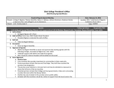 Western United States / Business / Navajo Nation / Regent / Minutes / Navajo / Structure / Board of directors