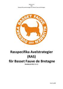 [removed]RAS Rasspecifika avelsstrategier för Basset Fauve de Bretagne