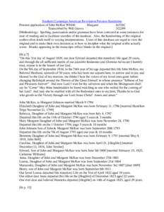 Southern Campaign American Revolution Pension Statements Pension application of John McKee W8446 Margaret fn55SC Transcribed by Will Graves[removed]