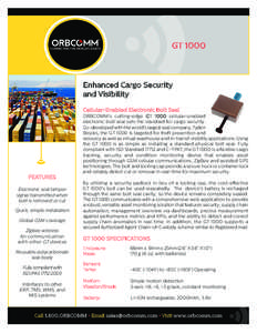 GT[removed]CONNECTING THE WORLD’S ASSETS Enhanced Cargo Security and Visibility