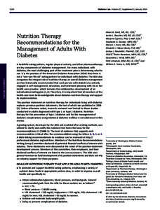 Diabetes Care Volume 37, Supplement 1, January[removed]S120 POSITION STATEMENT