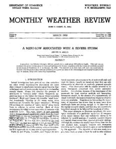 DEPARTMENT OF COMMERCE  WEATHERBUREAU F. W. REICHELTlEWEZl, Chief  SINCLAIR WEEKS, Secretary