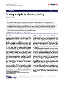 Nanofiber / Technology / Chemistry / Spinning / Taylor cone / Viscosity / Polymer / Dietary fiber / Nanotechnology / Electrospinning / Materials science