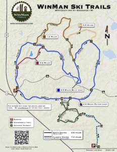 WinMan Ski Trails 6870 County Hwy W • Winchester • WI www.winmantrails.com  0.9 Mile