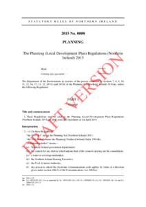 Statement of community involvement / Development plan document