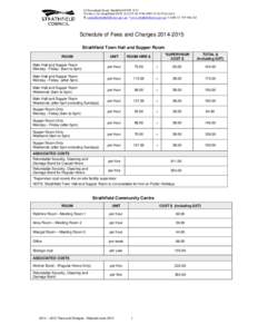 Microsoft Word - Schedule of Fees and Charges[removed]