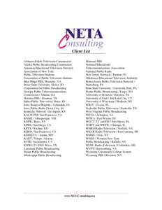 Microsoft Word - NETA CONSULTING CLIENT LIST[removed]