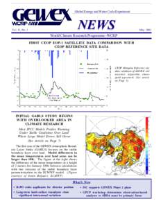 Global Energy and Water Cycle Experiment  NEWS Vol. 13, No. 2