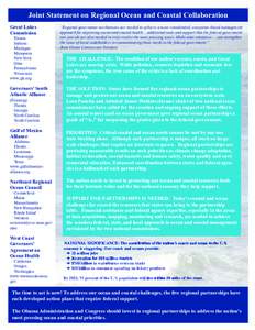 Physical geography / Joint Ocean Commission Initiative / Ecosystem-based management / National Oceanic and Atmospheric Administration / Marine spatial planning / Environmental protection / Ocean Governance / Integrated Ocean Observing System / Mid-Atlantic Regional Council on Oceans / Oceanography / Earth / Environment