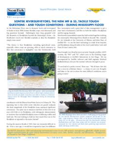 Sound Principles. Good Advice.  Application Note SONTEK RIVERSURVEYORS, THE NEW M9 & S5, TACKLE TOUGH QUESTIONS – AND TOUGH CONDITIONS – DURING MISSISSIPPI FLOOD