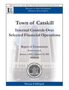 Town of Catskill - Internal Controls Over Selected Financial Operations