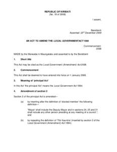 Local Government Act