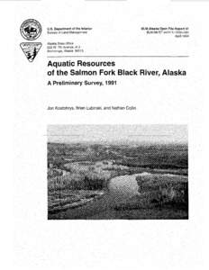 BLM-Alaska Open File Report 51  U.S. Department of the Interior Bureau of Land Management  Alaska State Office