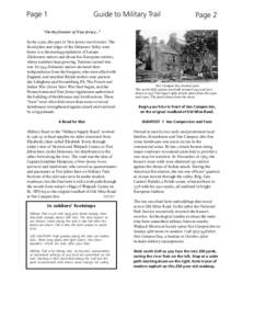 Page 1  Guide to Military Trail Page 2