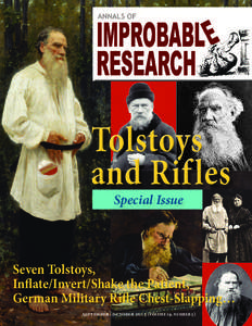 Tolstoys and Rifles Special Issue Seven Tolstoys, Inflate/Invert/Shake the Patient,