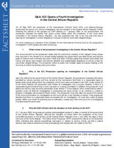 International Criminal Court investigations / Luis Moreno Ocampo / Prosecutor / Court of Cassation / International Criminal Court investigation in Kenya / Law / International relations / International Criminal Court