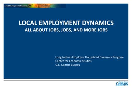 Local Employment Dynamics