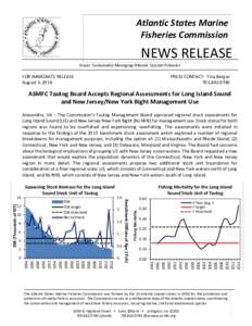 Fisheries science / Tautog / Stock assessment / Atlantic States Marine Fisheries Commission / Long Island Sound / Fish stock / Fisheries management / Overfishing / USS Tautog