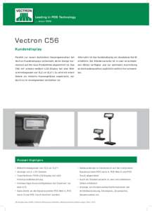 . . . s in ceVectron C56 Kundendisplay Parallel zur neuen stationären Kassengeneration hat