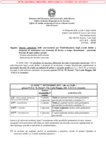 MIUR.AOOUSPLU.REGISTRO UFFICIALE(U2015  Ministero dell’Istruzione, dell’Università e della Ricerca Ufficio Scolastico Regionale per la Toscana Ufficio IX Ambito territoriale di Lucca e Massa Carrara 