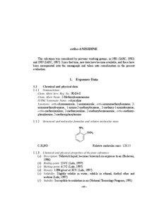 ortho-ANISIDINE This substance was considered by previous working groups, in[removed]IARC, 1982) and[removed]IARC, [removed]Since that time, new data have become available, and these have