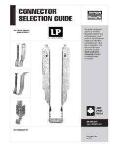 CONNECTOR SELECTION GUIDE FOR USE WITH PRODUCTS MANUFACTURED BY:  This guide lists popular