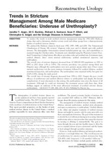 Trends in Stricture Management Among Male Medicare Beneficiaries: Underuse of Urethroplasty?